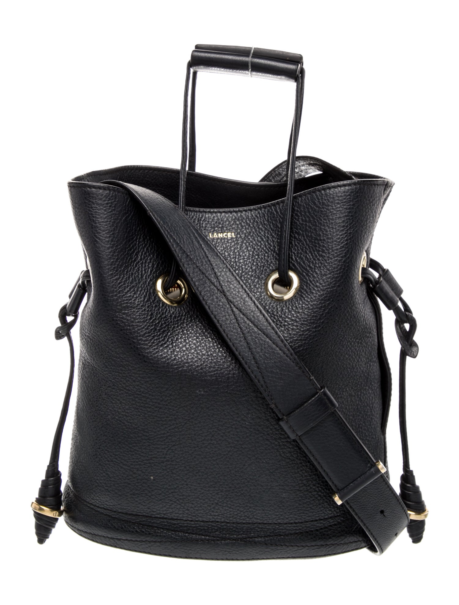 Lancel Leather Bucket Bag